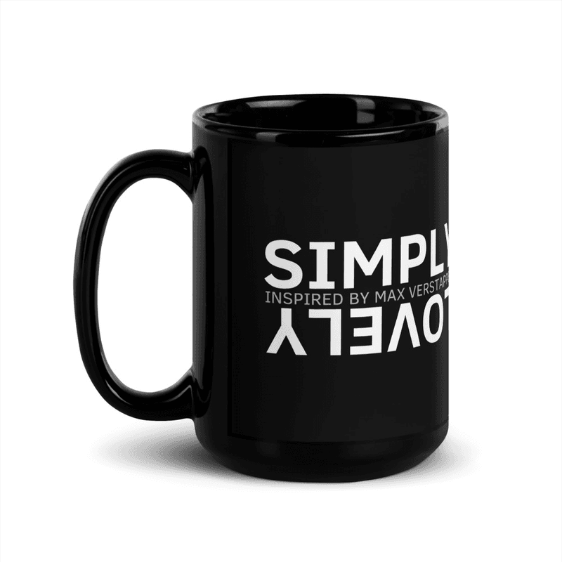 Lovely Max Black Glossy Mug — Black