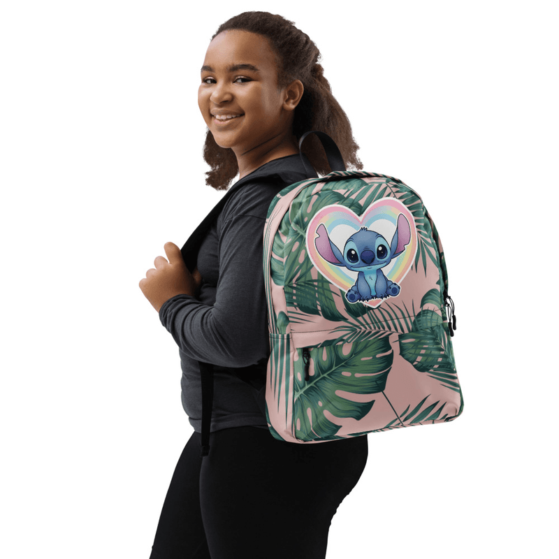 All-Over Print Backpack — White