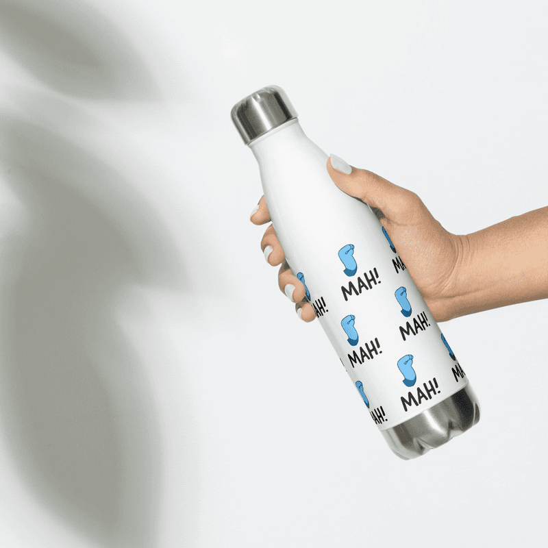 Stainless Steel Water Bottle 17 oz — White